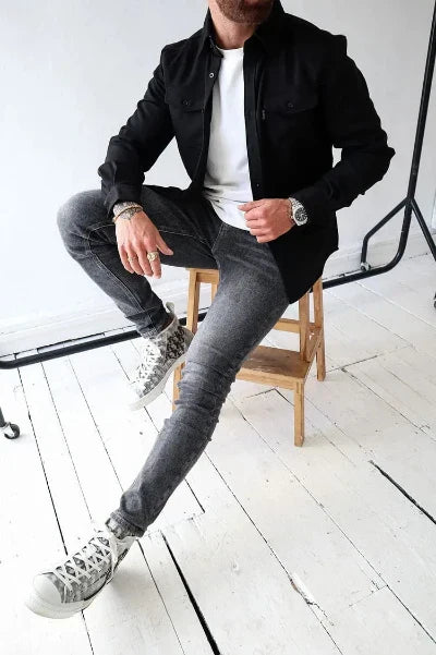 Oberhemd | Langarm | Hemdjacke | Herrenkleidung