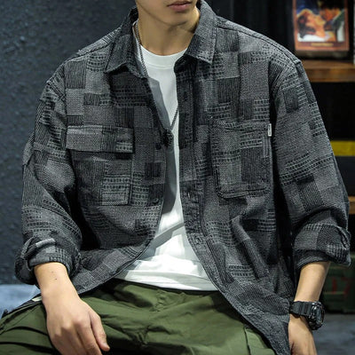 Oberhemd – mit Knöpfen – langärmlig – Sakko – Herrenbekleidung