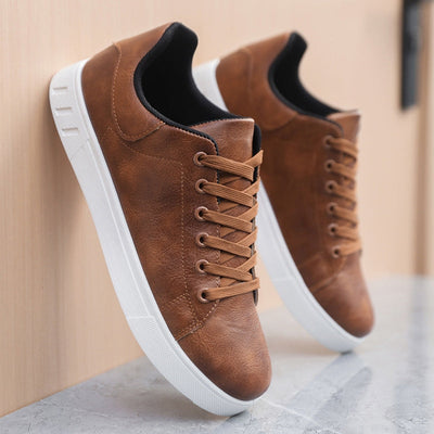 Herren leder turnschuhe