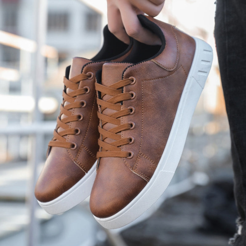 Herren leder turnschuhe