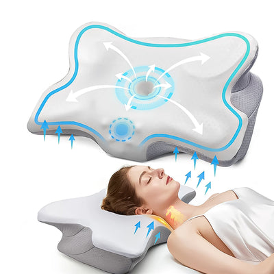 OrthoSleep Pro - Ergonomisches orthopädisches Kopfkissen für Nächte ohne Nacken- und Rückenschmerzen