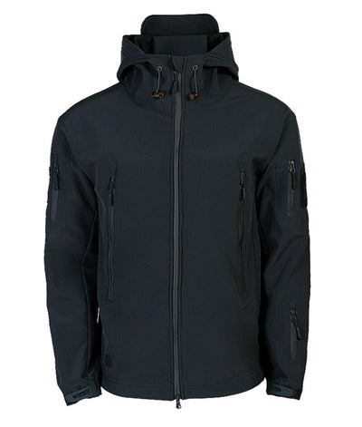 Outdoor-Jacke – Wasserdichte Windjacke mit Kapuze und Fleecefutter für Herren