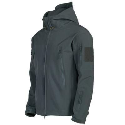 Outdoor-Jacke – Wasserdichte Windjacke mit Kapuze und Fleecefutter für Herren