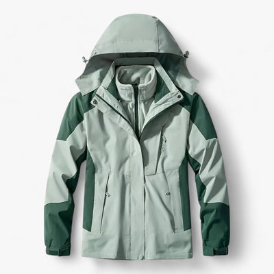 Outdoor-Jacke – mit Kapuze – mit Fleece gefüttert – wasserdichte Jacke – Herrenjacke