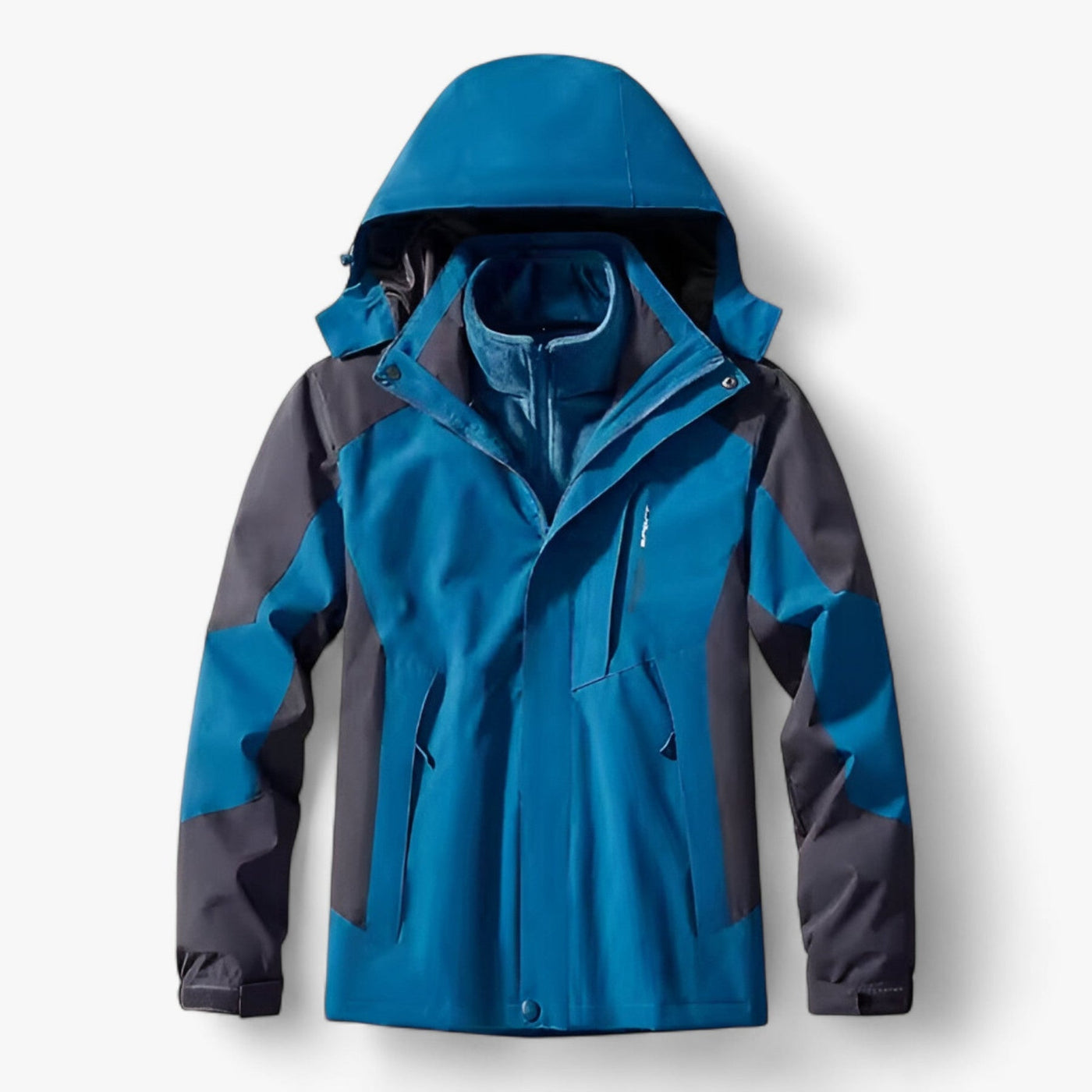 Outdoor-Jacke – mit Kapuze – mit Fleece gefüttert – wasserdichte Jacke – Herrenjacke