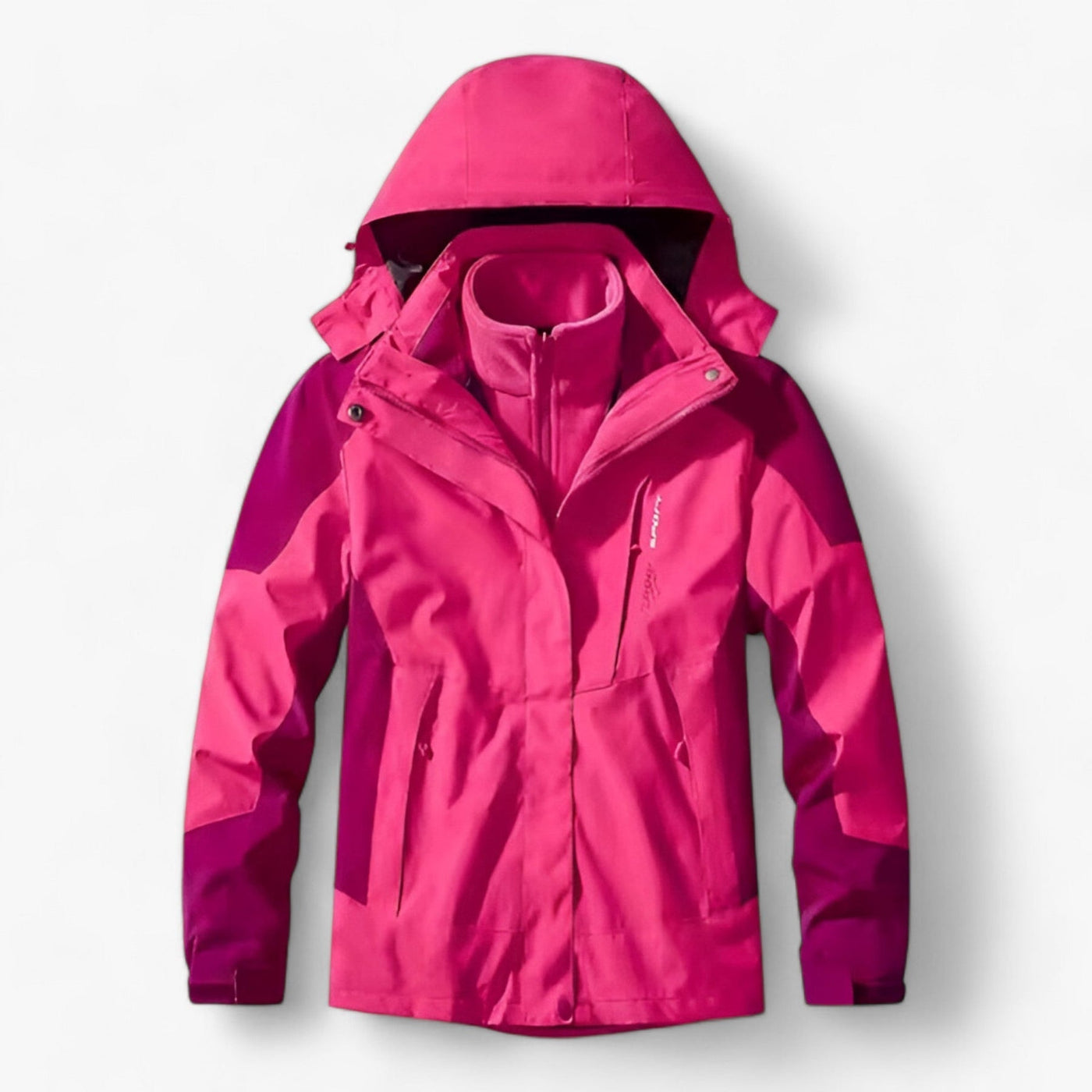 Outdoor-Jacke – mit Kapuze – mit Fleece gefüttert – wasserdichte Jacke – Herrenjacke