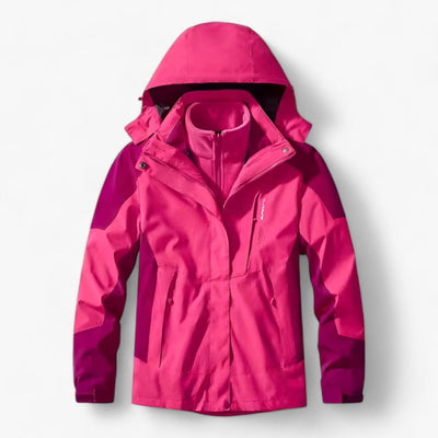 Outdoor-Jacke – mit Kapuze – mit Fleece gefüttert – wasserdichte Jacke – Herrenjacke