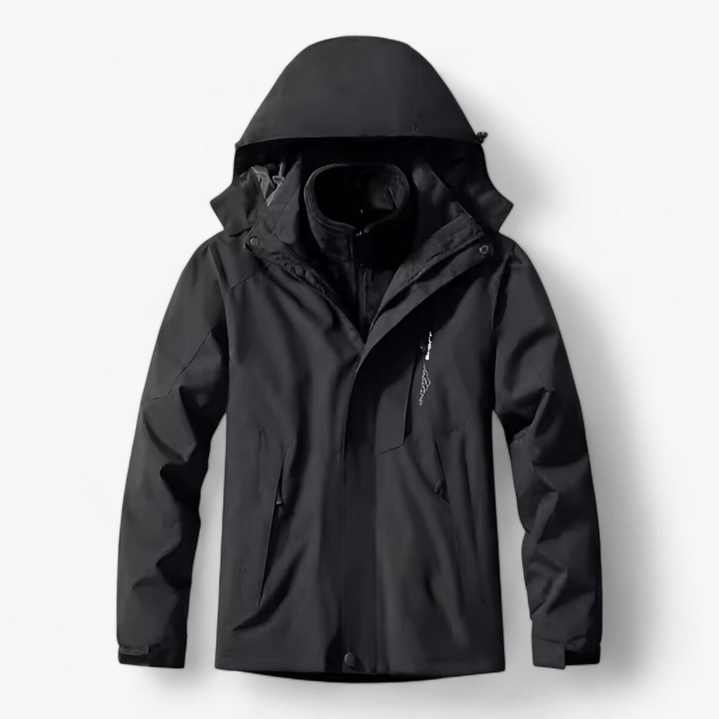 Outdoor-Jacke – mit Kapuze – mit Fleece gefüttert – wasserdichte Jacke – Herrenjacke