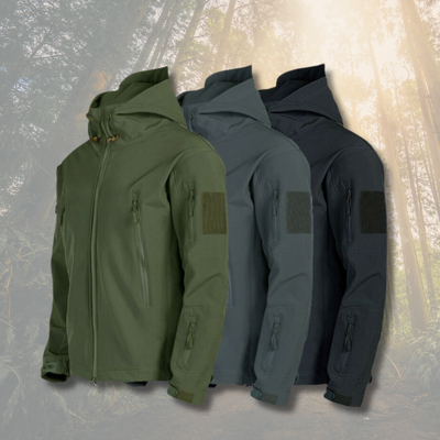 Outdoor-Jacke – mit Kapuze – taktisch – Windbreaker-Jacke – Herrenjacke