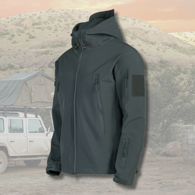 Outdoor-Jacke – mit Kapuze – taktisch – Windbreaker-Jacke – Herrenjacke