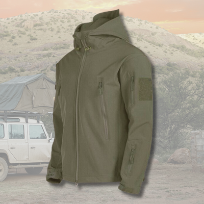Outdoor-Jacke – mit Kapuze – taktisch – Windbreaker-Jacke – Herrenjacke