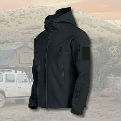 Outdoor-Jacke – mit Kapuze – taktisch – Windbreaker-Jacke – Herrenjacke