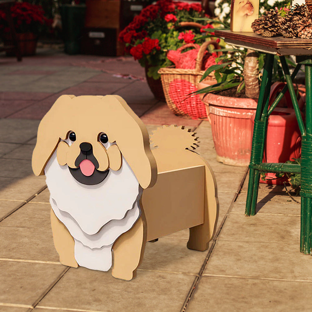 Pekingese Flower Pot
