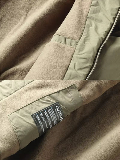 Parka-Jacke – mit Kapuze – mit Fleece gefüttert – Outdoor-Jacke – Winterjacke für Herren