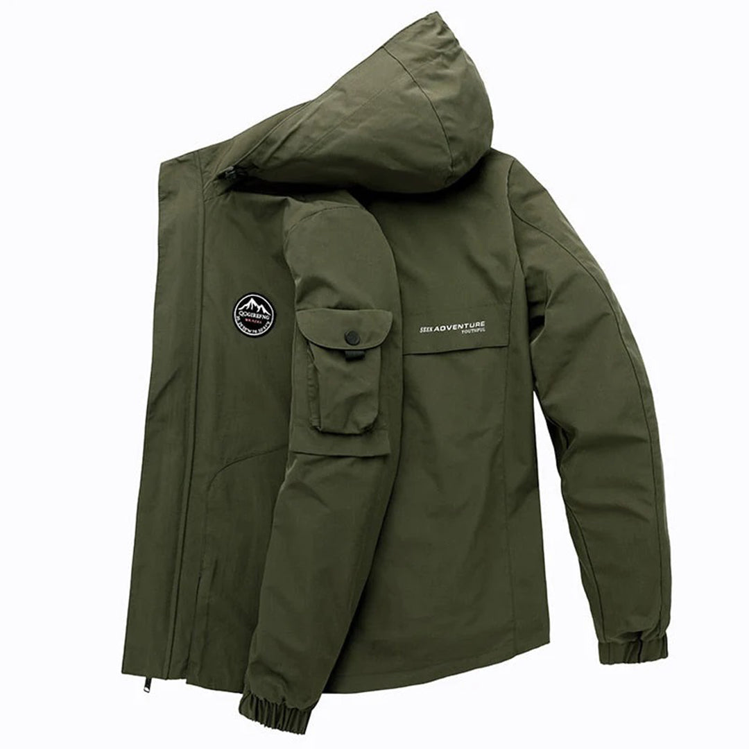 Parka-Jacke – wind- und wasserdichte Outdoor-Jacke mit Kapuze für Herren