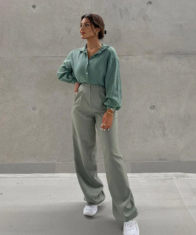 Pandora - übergroße musselinbluse