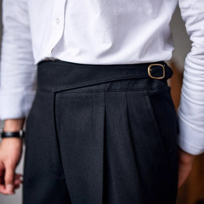 Plisseehose – Stilvolle Herrenhose mit verstellbarem Bund für formelle Anlässe