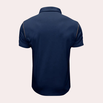 Polo T-Shirt - Herren Kurzarm-Poloshirt mit Knopfleiste und Brusttasche
