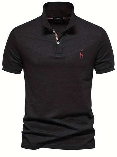 Polo-T-Shirt – Kurzarm-Polohemd für Herren mit Umlegekragen und halben Knöpfen