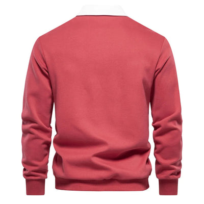 Polohemd - Pullover - Langarm - Polopullover - Herrenbekleidung