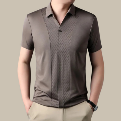 Polohemd | V-Ausschnitt | Kurzarm | Polo-T-Shirt | Polohemd ohne Knöpfe