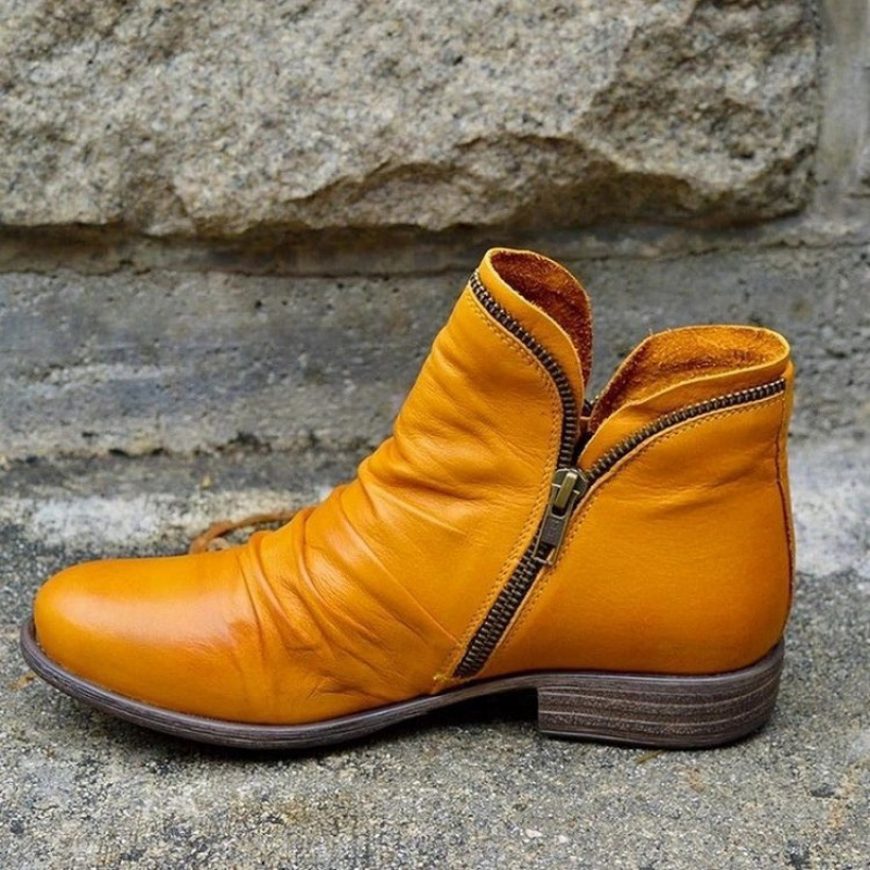 Stiefelette Damen Komfort Herbst | Modisch Reißverschluss