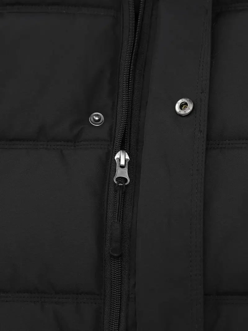 Pufferjacke – warme, wasserdichte Winter-Daunenjacke mit Kapuze für Herren