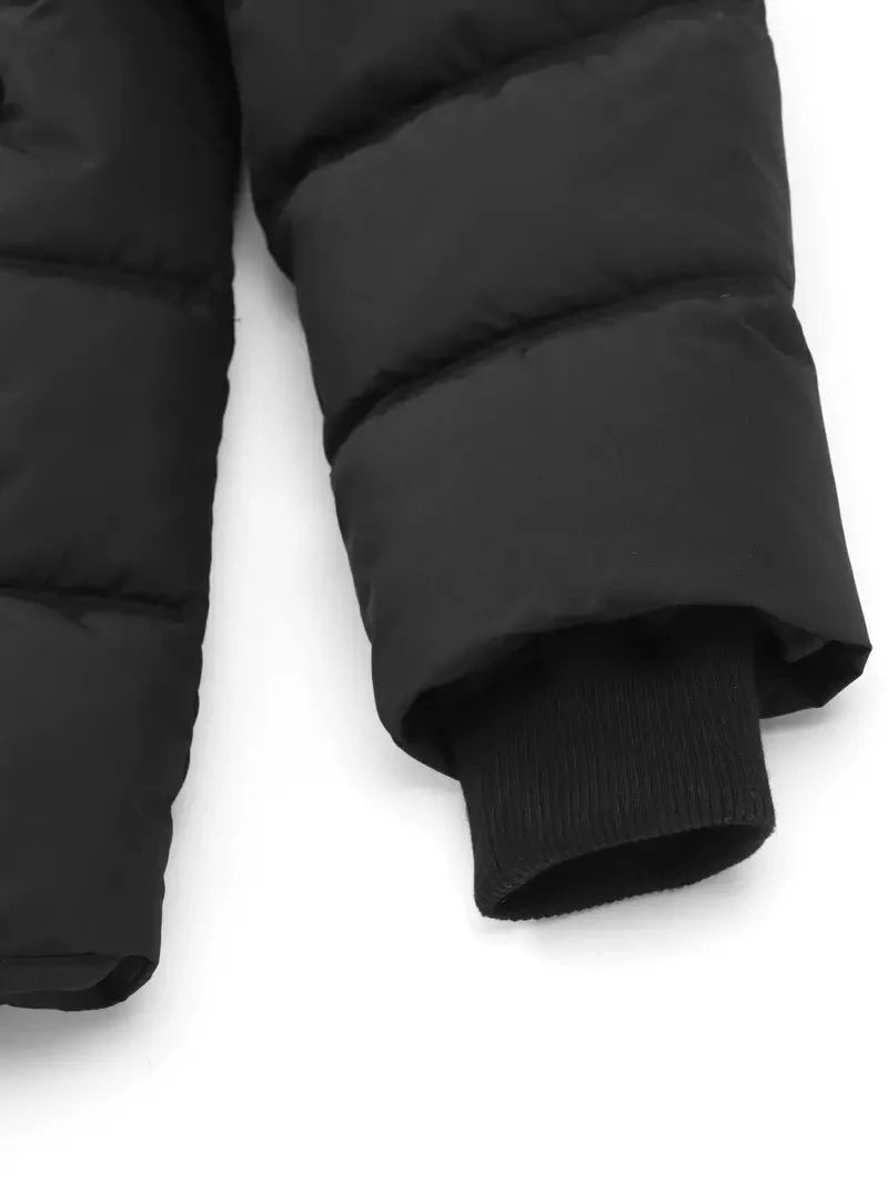 Pufferjacke – warme, wasserdichte Winter-Daunenjacke mit Kapuze für Herren