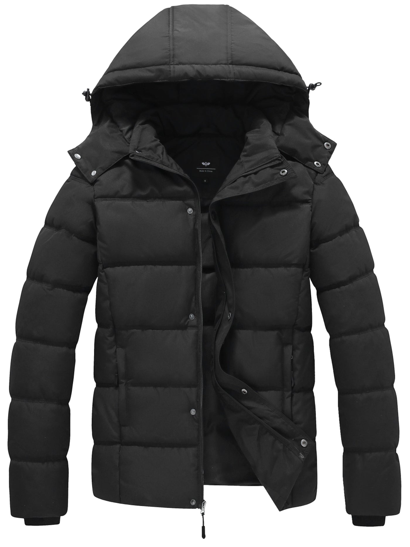 Pufferjacke – warme, wasserdichte Winter-Daunenjacke mit Kapuze für Herren