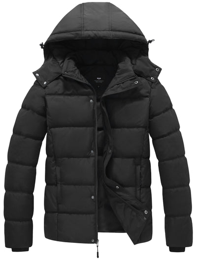 Pufferjacke – warme, wasserdichte Winter-Daunenjacke mit Kapuze für Herren
