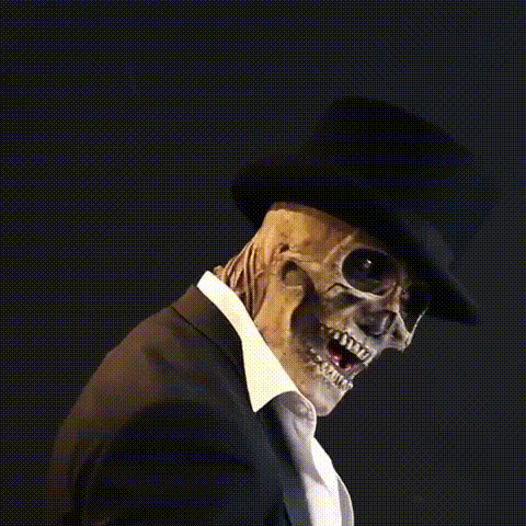 Realistische Horrormaske für Unheimliche Halloween Nächte