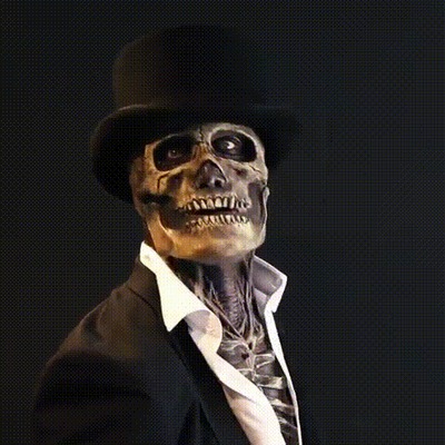 Realistische Horrormaske für Unheimliche Halloween Nächte