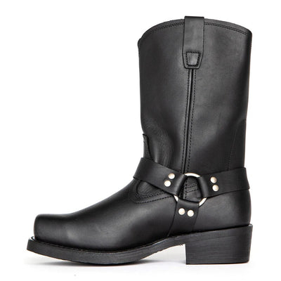 Robuste Bikerstiefel mit eckiger Spitze für Abenteuer