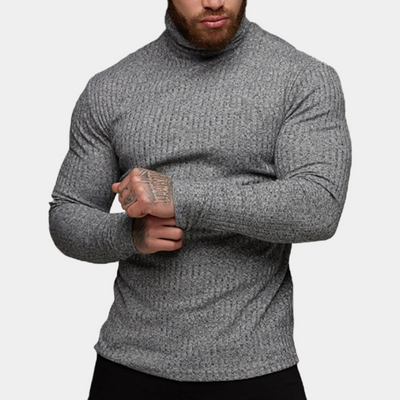 Rollkragenpullover - Slim Fit Langarm-Rollkragenpullover für Männer