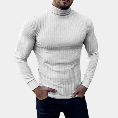 Rollkragenpullover - Slim Fit Langarm-Rollkragenpullover für Männer