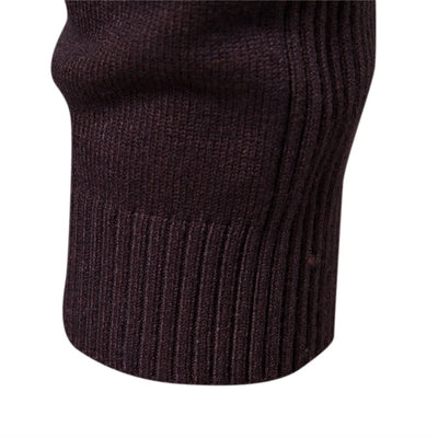 Rollkragenpullover – schmal geschnittener Herren-Strickpullover mit hohem Kragen