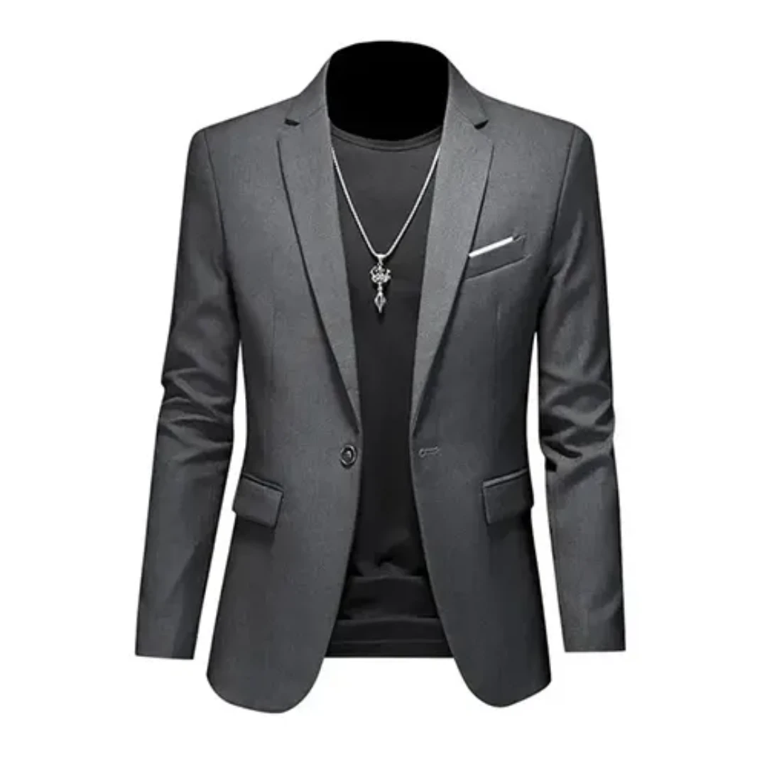 Herren Stylischer Klassischer Formeller Blazer Mantel | Langarm
