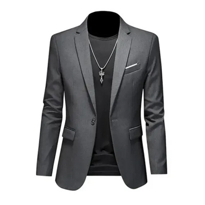 Herren Stylischer Klassischer Formeller Blazer Mantel | Langarm