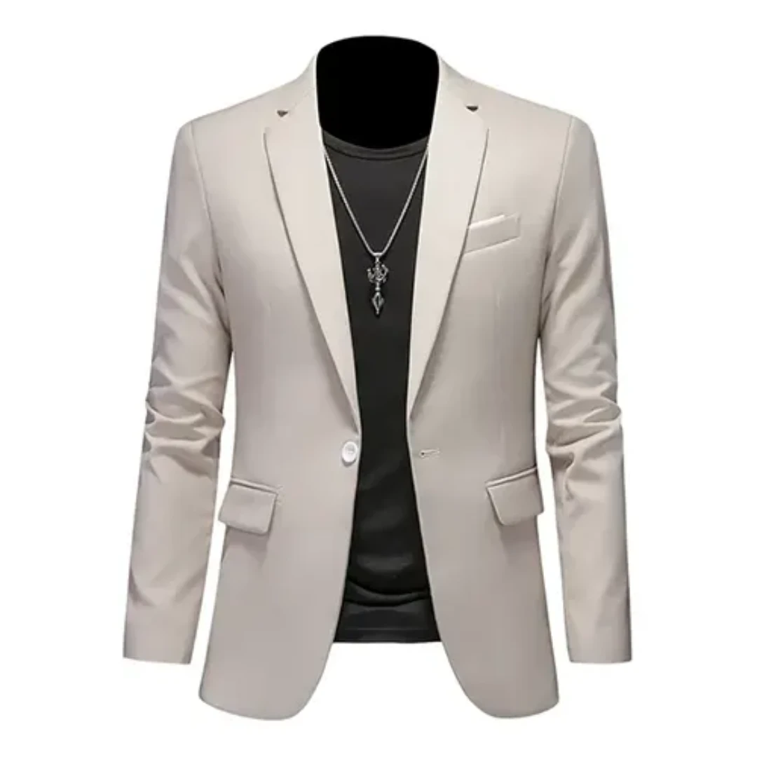 Herren Stylischer Klassischer Formeller Blazer Mantel | Langarm