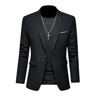 Herren Stylischer Klassischer Formeller Blazer Mantel | Langarm