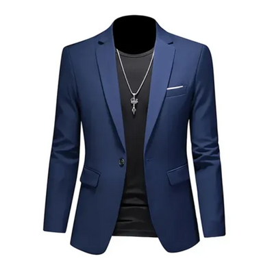Herren Stylischer Klassischer Formeller Blazer Mantel | Langarm