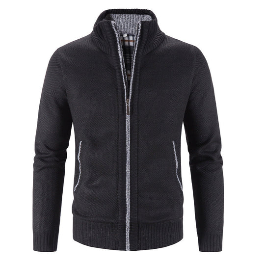Enrich - Baumwoll-Strickfleecejacke