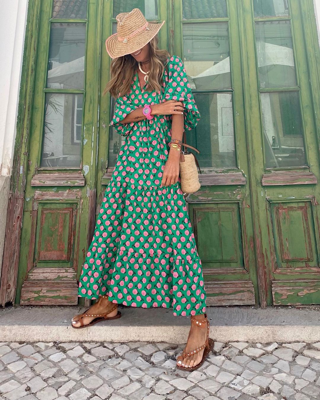 Fleur | Boho Maxi Kleid