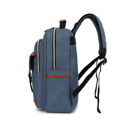 Unisex Vintage Groß Wasserdicht Rucksack | Canvas