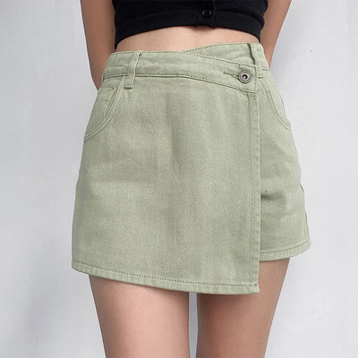 Damen High Waist Jeans-Minirock – Klassischer Look, Modernes Design