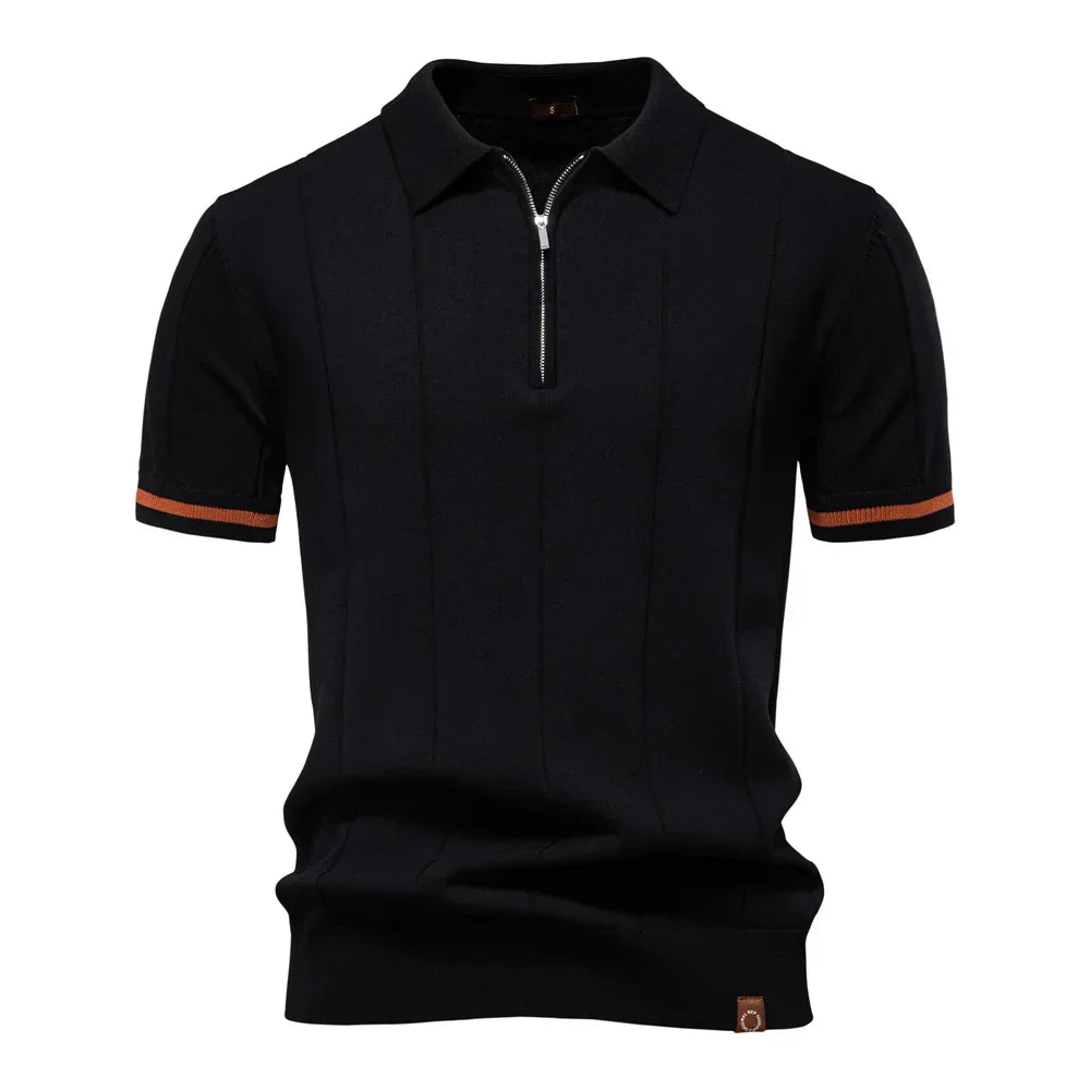 MIRAVO | Herren Polo-Shirt mit Reißverschluss