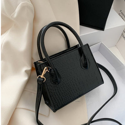 Luxus Handtasche Damen – Krokodilleder-Optik – Schultertasche