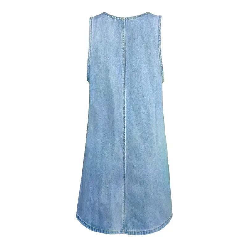 Malwina – Praktisches Und Leichtes Sommerkleid aus Denim