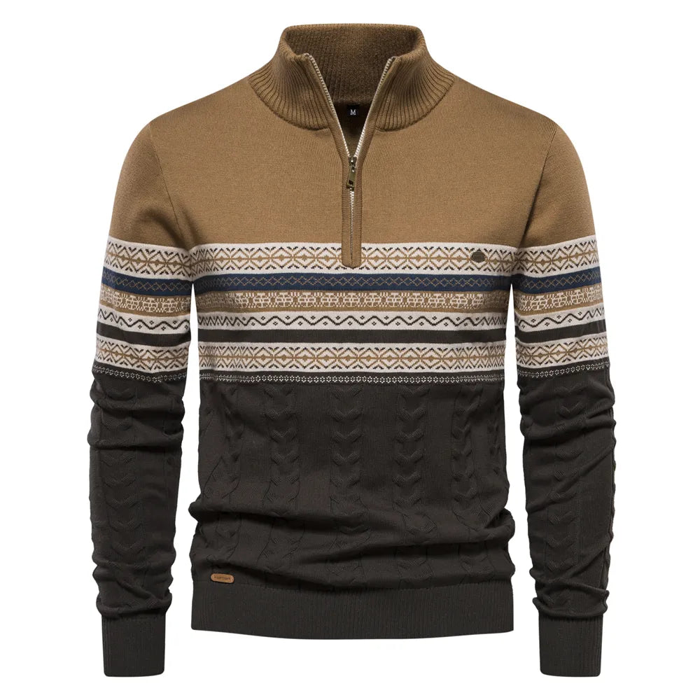 Nordischer winterpullover für männer