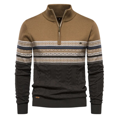 Nordischer winterpullover für männer